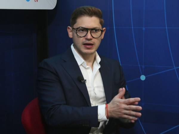 Rashid Mejía, candidato a diputado por el Partido Liberal, durante su entrevista en el foro Hablemos de Política.