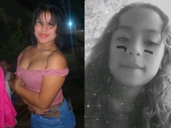 Fotografía en vida de las jovencitas Jennifer Archaga Reyes y Alejandra Reyes.