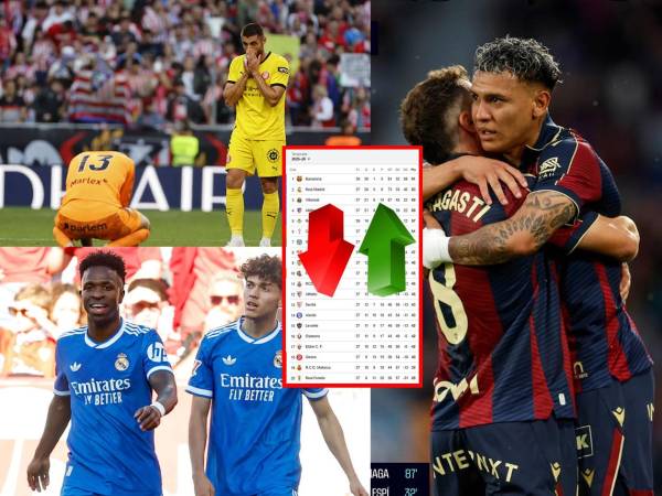 Tabla de posiciones de la Liga Española tras los partidos de la jonrada 37.