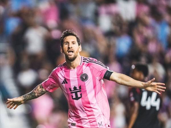 Lionel Messi jugando con el Inter Miami.