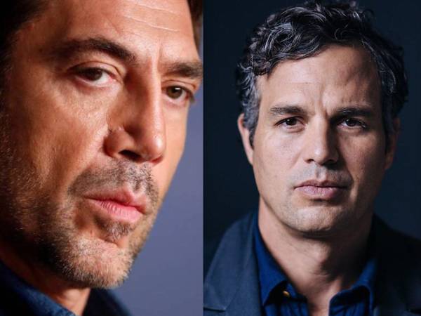 Javier Bardem y Mark Ruffalo, famoso por interpretar a Hulk en la saga Los Vengadores.