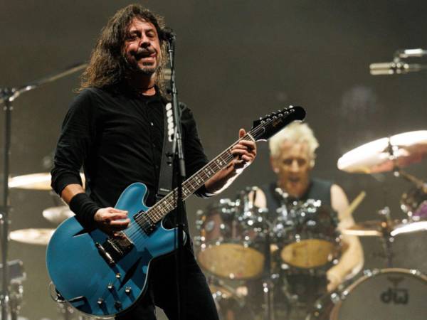 Fotografía de archivo del grupo Foo Fighters.