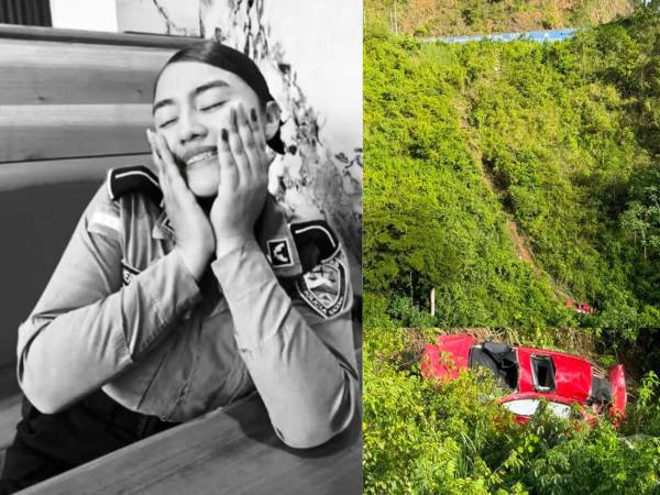 La Policía Nacional y familiares de Delsy Maribel Hernández Hernández lamentaron la muerte de la policía, ocurrida este viernes luego de sufrir un accidente de tránsito en un peligroso tramo de la carretera RN-23, a la altura de la aldea Vueltas de Chancaya, Yoro.