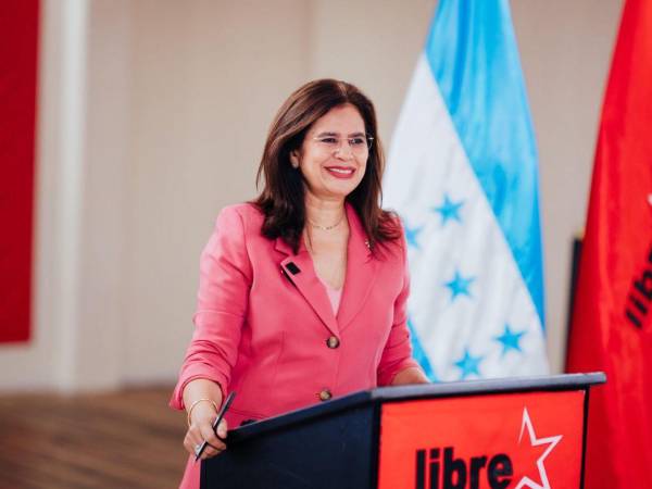 Rixi Moncada, candidata presidencial del partido Libertad y Refundación (Libre).