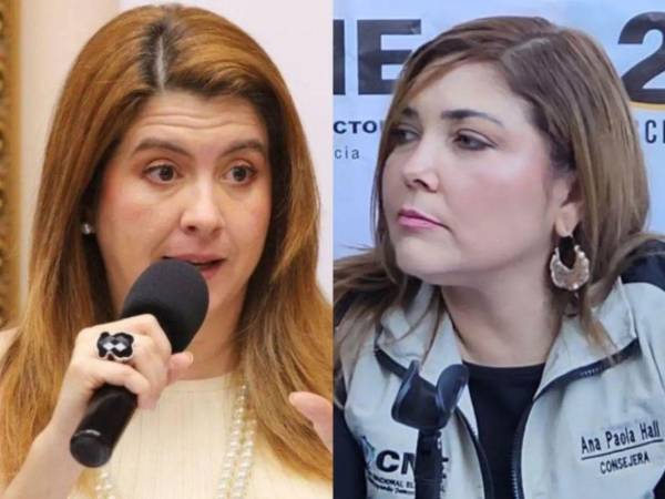Cossette López y Ana Paola Hall, consejeras del <b>Consejo Nacional Electoral (CNE).</b>