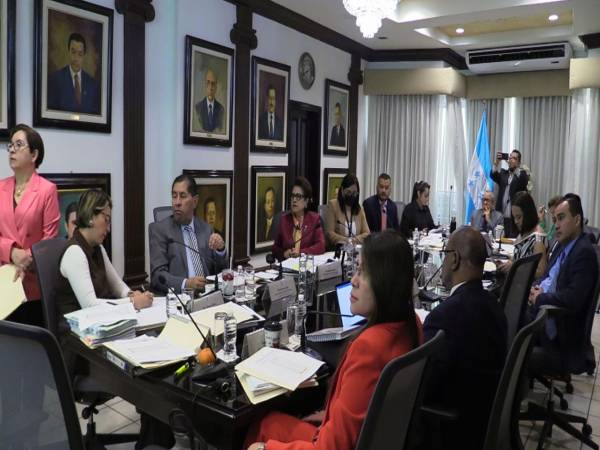 El Pleno de Magistrados de la Corte Suprema de Justicia durante la sesión.