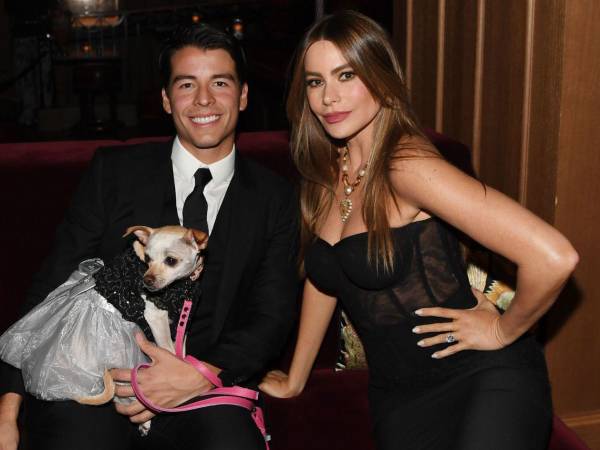 Sofía Vergara junto a su hijo Manolo.
