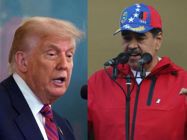 Presidente Donald Trump y Nicolás Maduro.