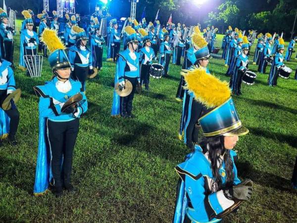 Bnada del José Trinidad Reyes durante competencia de bandas.