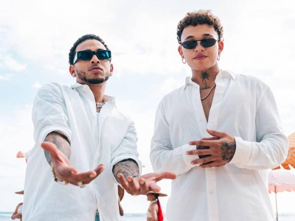 Ozuna y Beéle en una foto del año pasado.