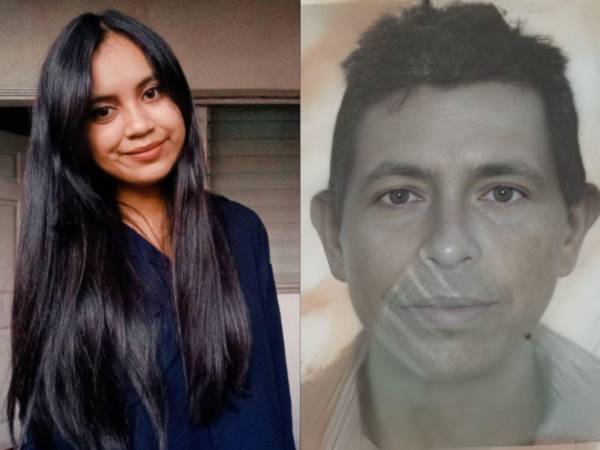 Fotos en vida de Melissa Vázquez Flores y Alejandro Higinio Rodríguez, las dos víctimas mortales de um ataque al interior de un bus de la ruta Tegucigalpa-Güinope.