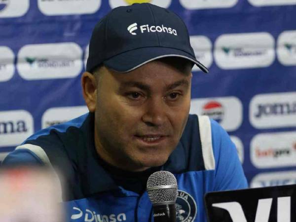 Javier López en conferencia de prensa tras el empate de Motagua ante Real España.