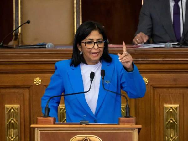 La presidenta encargada de Venezuela, Delcy Rodríguez.