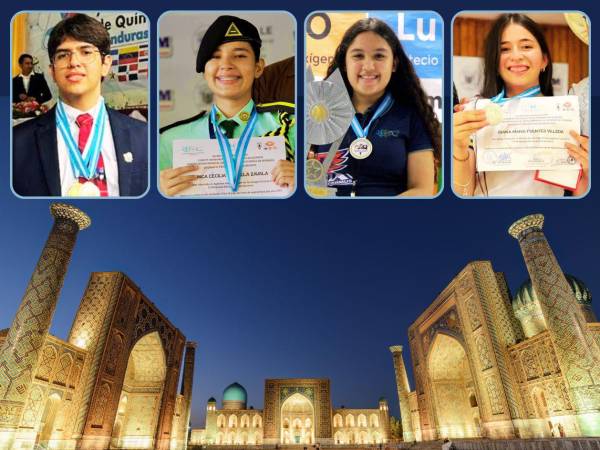 Ángel Daniel Munguía Andino, Mónica Cecilia Brizuela Zavala, Kristell Daniela Gómez Escobar y Diana María Fuentes Villeda participarán en la 58ª edición de la Olimpiada Internacional de Química se llevará a cabo del 10 al 19 de julio en la ciudad de Tashkent, Uzbekistán (Asia Central).