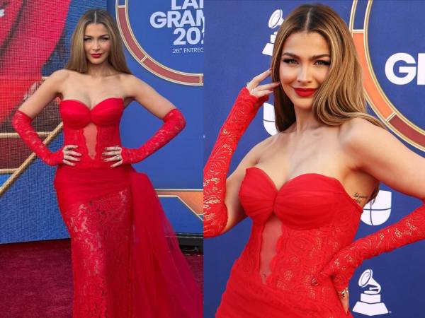 Migbelis Castellanos, exreina de belleza, modelo, actriz y animadora venezolana, arribó a la alfombra roja de los premios Latin Grammy 2025 y se ha convertido ya en una de las más hermosas de esta edición de los premios de la música latina.