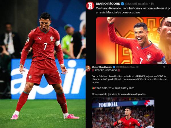 Cristiano Ronaldo ha vuelto a hacer historia con Portugal, convirtiéndose en el primer jugador en la historia de los Mundiales en marcar en seis ediciones diferentes, un logro que ha generado una enorme reacción en la prensa internacional.
