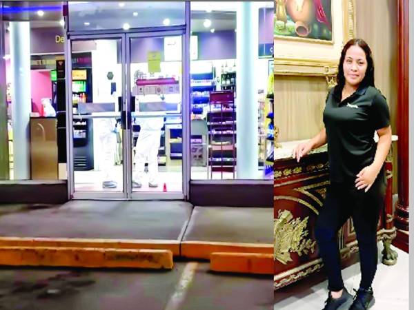 <b>La cajera Andrea López y el guardia Eduar Argueta fueron ultimados en la tienda de conveniencia en que laboraban.</b>