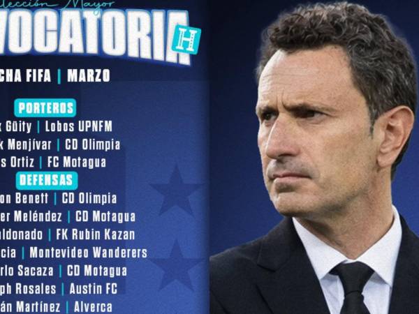 José Francisco Molina tendrá su debut con Honduras en el duelo ante Perú que se realizará en Leganés, España.