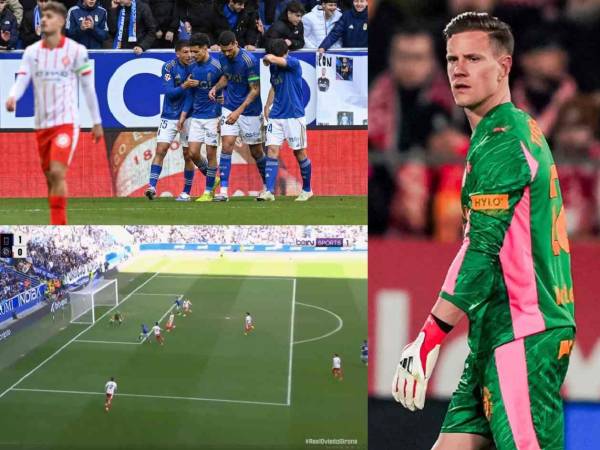 Girona sufrió su primera derrota con Ter Stegen en la meta.