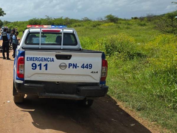Policía Nacional en la escena del crimen,
