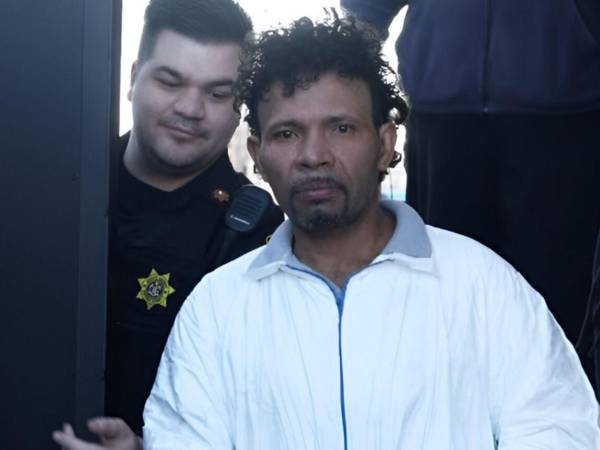 El hondureño Jeremías Morán cuando fue detenido en marzo.