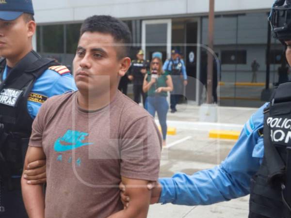 El detenido fue presentado en la DPI de San Pedro Sula.