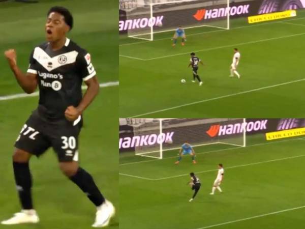 Dereck Moncada marcó su sexto gol con el Lugano FC de Suiza.