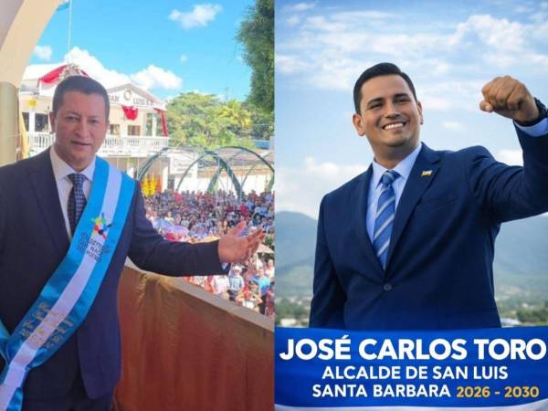 Ronmel Rivera durante el acto de toma de posesión en San Luis, Santa Bárbara. José Carlos Toro tomará posesión de su cargo en las próximas horas.