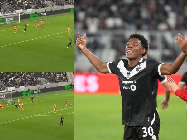 Dereck Moncada fue el encargado de anotar el empate para el Lugano en el triunfo en Conference League.