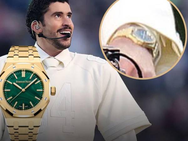 Imagen del reloj que usó Bad Bunny durante su show de medio tiempo en el Super Bowl.