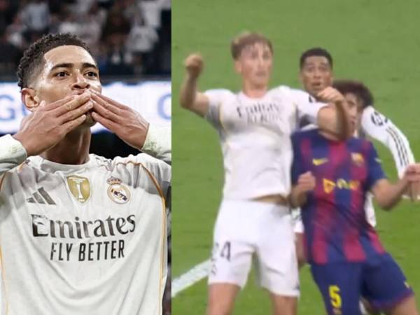 Previo al gol de Bellingham, en el FC Barcelona reclamaron una falta sobre Cubarsí.