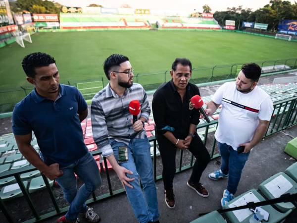 Mario Berríos y Rolin Peña atendieron a nuestros periodistas Mario Jafeth Moreno y Walter García desde el estadio Yankel Rosenthal de San Pedro Sula.