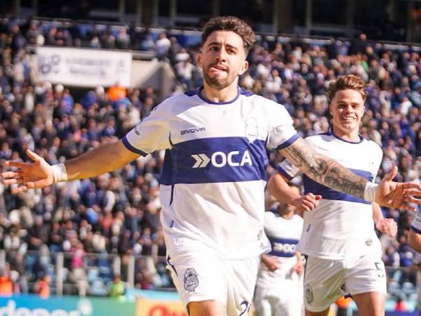 Agustín Auzmendi anotó su tercer gol en el Torneo Clausura con Gimnasia y Esgrima La Plata.