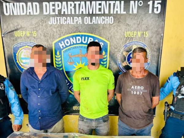 Tres hombres enfrentan una investigación por la presunta caza ilegal de dos venados cola blanca en el departamento de Olancho.