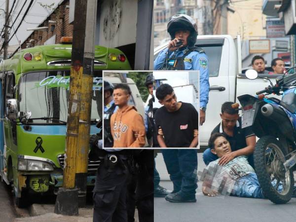 Menos de 24 horas después del ataque armado que cobró la vida del conductor de transporte urbano Juan Carlos Flores, las autoridades presentaron este jueves a dos hombres capturados por su presunta participación en el crimen ocurrido en la tercera avenida de Comayagüela.