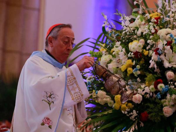 Foto de archivo del cardenal Oscar Andrés Rodríguez.