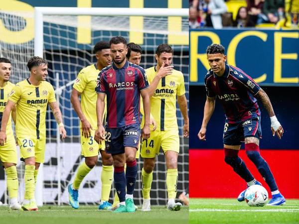 Kervin Arriaga y el Levante perdieron por goleada en la visita al Villarreal y quedaron más cerca del descenso en LaLiga.