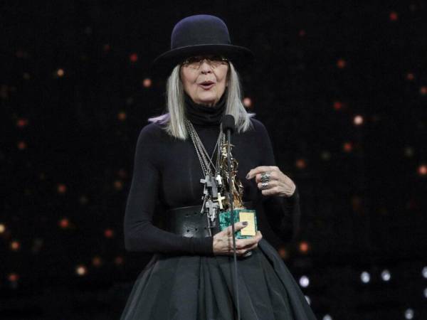 La actriz Diane Keaton recibió varios premios en honor a su trayectoria artística.