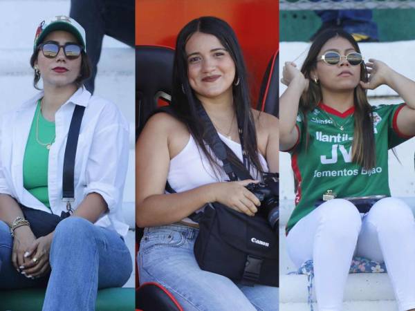 Estas lindas chicas engalanan el clásico sampedrano Marathón vs Real España en el estadio Olímpico.