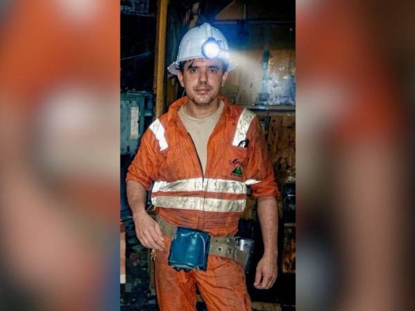 Fotografía en vida de Cristian Tróchez, minero que murió en El Mochito.