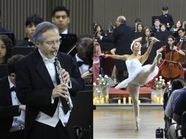 La gala reunió al oboísta salvadoreño y radicado en los Estados Unidos, Ricardo Castañeda; la Orquesta Sinfónica Victoriano López, bailarinas de CC Danza y artistas de la institución en una noche artística de primer nivel.
