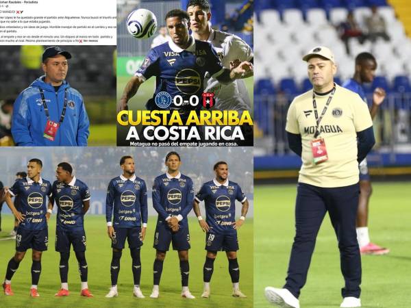 Así reaccionaron los medios y periodistas deportivos tras el empate 0-0 que Motagua cedió contra Alajuelense en la ida de las semifinales de la Copa Centroamericana de la Concacaf.