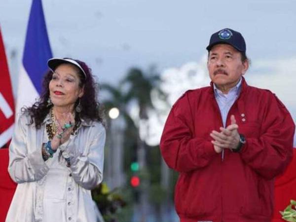 Imagen de archivo. Rosario Murillo y su esposo Daniel Ortega.
