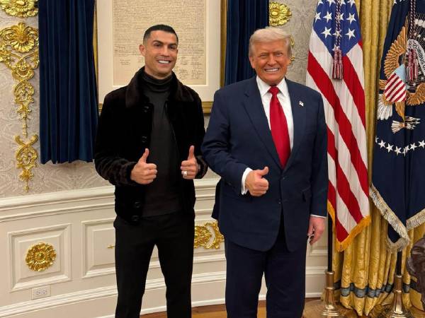 Cristiano Ronaldo reunió con el presidente de Estados Unidos, Donald Trump.