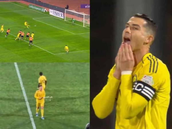 Cristiano Ronaldo se fue en blanco este fin de semana y salió lesionado en la jornada 24 en Arabia Saudita.