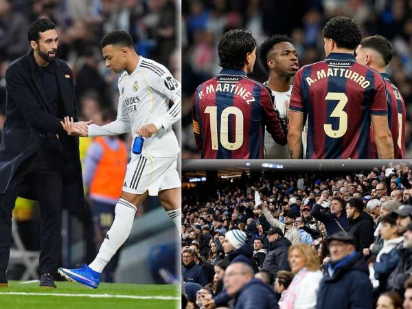 Las imágenes de la primera victoria de Álvaro Arbeloa como entrenador del Real Madrid que le ganó 2-0 al Levante de Kervin Arriaga en un Santiago Bernabéu que estalló contra los jugadores merengues y uno de los más señalados fue Vinicius.