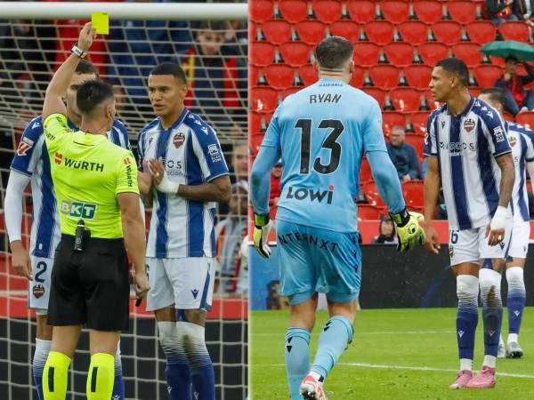 El hondureño Kervin Arriaga fue titular y jugó los 90 minutos con el Levante contra el Mallorca.