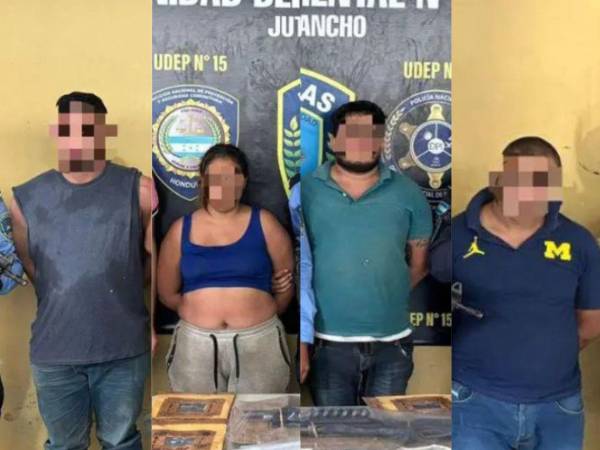 La captura se realizó en distintas zonas rurales y urbanas del departamento de Olancho.