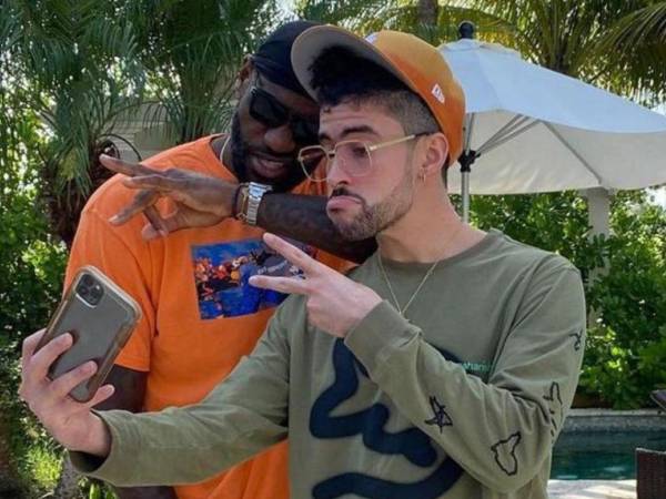 LeBron James, en una imagen de archivo de Bad Bunny.