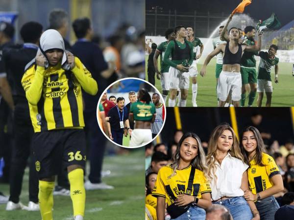 Las imágenes que dejó el derbi sampedrano que Marathón y Real España empataron 1-1, dando el boleto a la final al Monstruo Verde y quedando eliminado el cuadro aurinegro.
